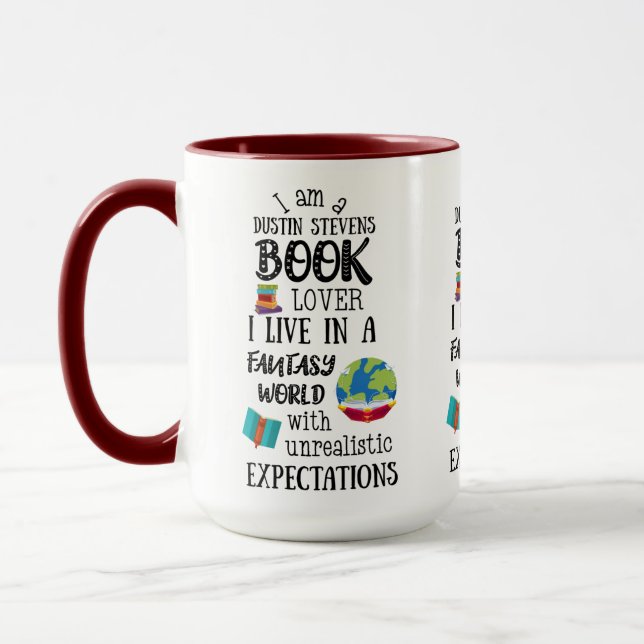 Dustin Stevens Book Lover Mug (Left)