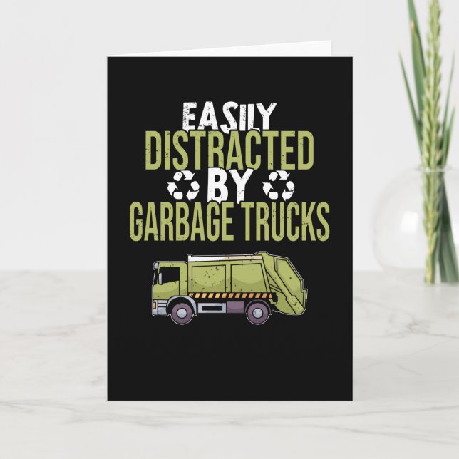 Dusting Car Garbage Man Garbage Collection Dust Card (Front)