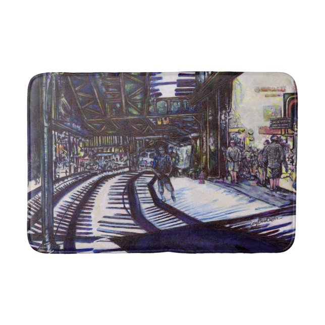 Dusting the Piano Bath Mat (Front)