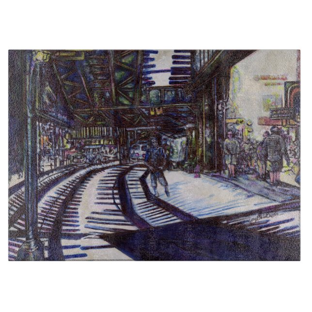 Dusting the Piano Cutting Board (Front)