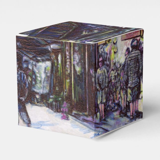 Dusting the Piano Favour Box (Front Side)