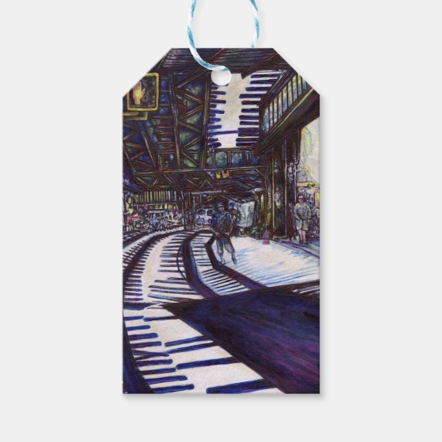 Dusting the Piano Gift Tags (Front)