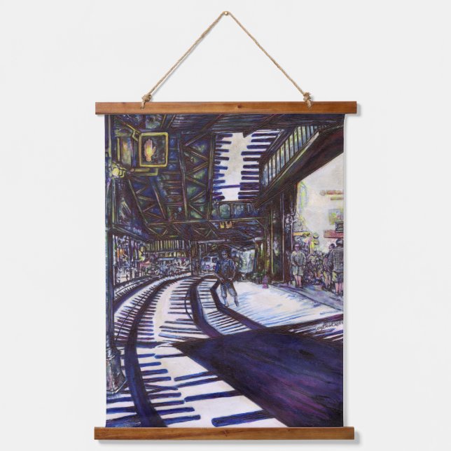 Dusting the Piano Hanging Tapestry (Front)