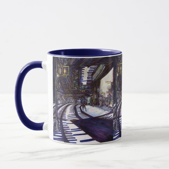 Dusting the Piano Mug (Left)