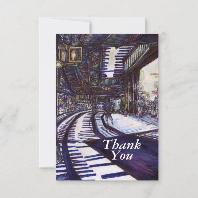 Dusting the Piano Thank You Card (Front)