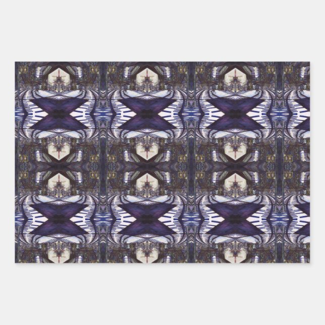 Dusting the Piano Wrapping Paper Sheet (Front)