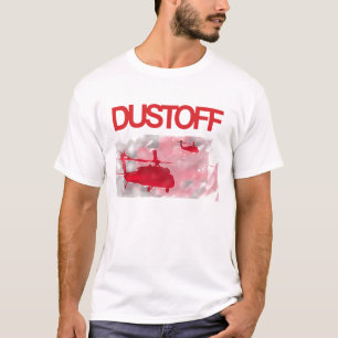 Dustoff Over Flag Theme (Front Only) T-Shirt