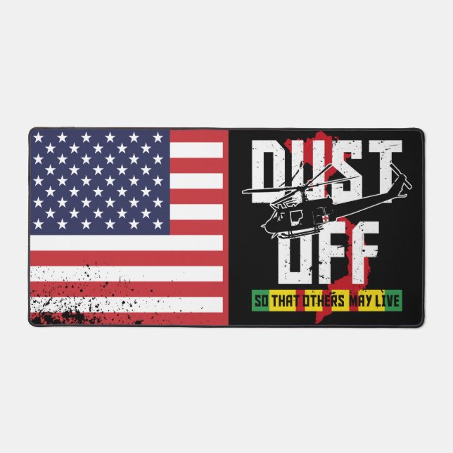 DUSTOFF Vietnam: Airborne Lifesavers Desk Mat (Front)