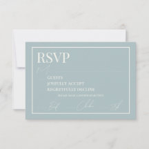 Dusty Blue 3.5x5 Mail-In RSVP Card