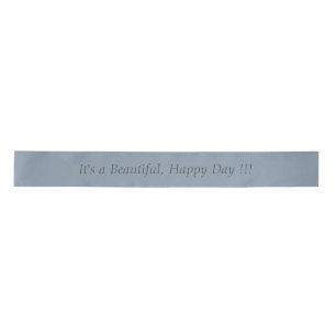 Dusty Blue 8C9DAD - Custom Message or Blank Satin Ribbon