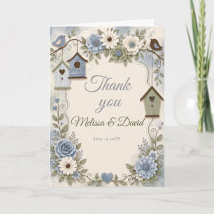Dusty Blue and Sage Housewarming Thank You Card