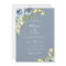 Dusty Blue and Yellow Botanical Floral Wedding