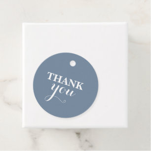 Dusty Blue Baby Shower Boy Favour Tags