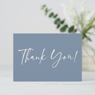 Dusty Blue Baby Shower thank you Note Card