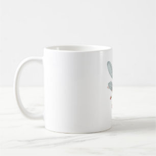 Dusty Blue & Blush Watercolor Accent Classic Mug 
