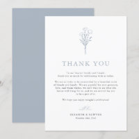 Dusty Blue Boho Minimalist Botanicals Wedding