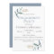 Dusty Blue Botanical Engagement Party Invitation