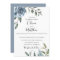 Dusty Blue Botanical Wedding Invitation