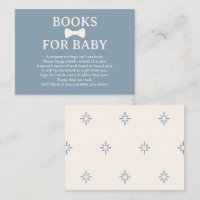 Dusty Blue Bow Tie Books for Baby