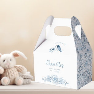 Dusty Blue Boy Baby Shower Favour Box