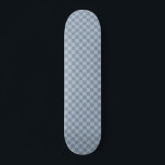 Dusty Blue Chequerboard Skateboard<br><div class="desc">Dusty Blue Chequerboard</div>