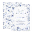Dusty Blue Chinoiserie Boy Baby Shower