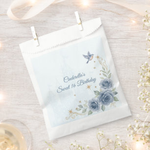 Dusty Blue Cinderella Sweet 16 Fairytale Favour Ba Bag