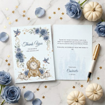Dusty Blue Cinderella Sweet 16 Fairytale Thank You