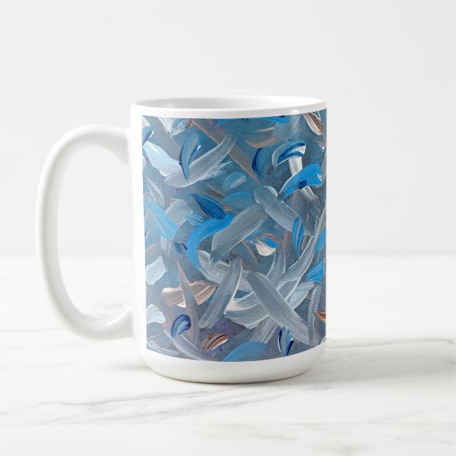 Dusty Blue Coffee Mug (Left)