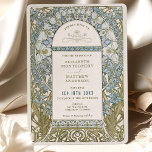 Dusty Blue Cornflower Wedding Art Nouveau Mucha Invitation<br><div class="desc">Evoke the timeless elegance of the Art Nouveau era with this beautifully crafted wedding invitation, inspired by the iconic works of Alphonse Mucha. Infused with intricate floral patterns and exquisite linework, this invitation features a harmonious palette of soft ivory, hints of sage green, delicate cornflower blue, and accents of gold....</div>