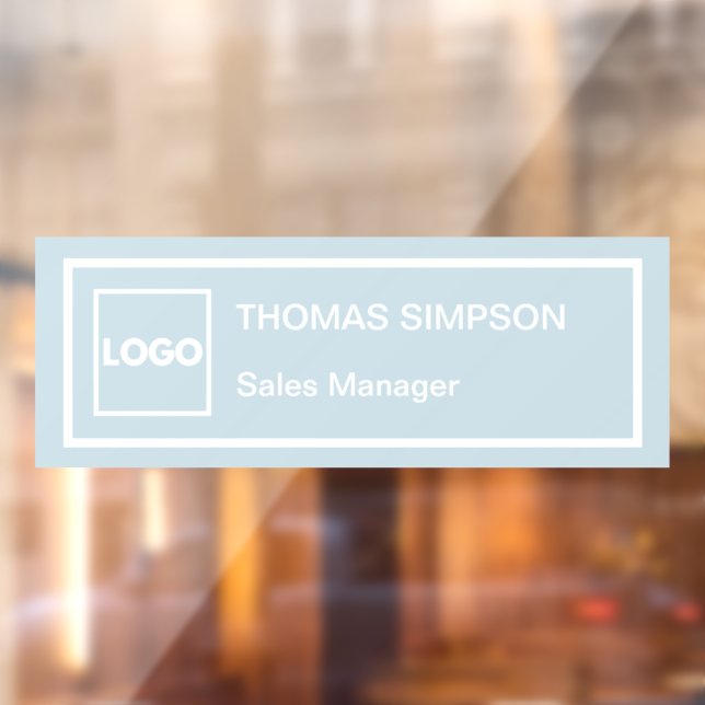 Dusty Blue Corporate Logo Company Employee Staff (Sheet 2)