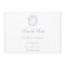 Dusty Blue Crest Monogram Wedding QR Code