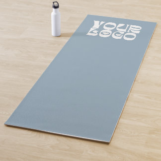 Dusty Blue Custom Logo Promotional Business Yoga Mat