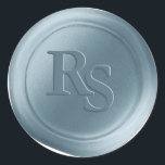 Dusty Blue Double Monogram Wedding Wax Seals<br><div class="desc">These elegant traditional style serif 2 Letter double Monogram Faux Wax Seal Stickers in the Dusty Blue colorway will make the perfect finishing touch to your save the dates, wedding invitations, or other special occasion stationery. Seal your envelopes or favour bags easily and beautifully with the look of real melted...</div>