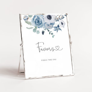 Dusty blue eucalyptus favours poster