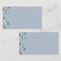 Dusty Blue Eucalyptus Greenery Blank TEMPLATE