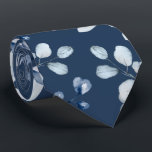 Dusty Blue Eucalyptus Greenery Deep Navy Wedding Tie<br><div class="desc">A deep navy blue wedding neck tie featuring waterolor-painted dusty blue eucalyptus sprigs on a solid deep navy blue background.</div>