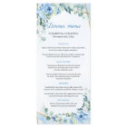 Dusty Blue Eucalyptus Greenery Gold Frame Dinner