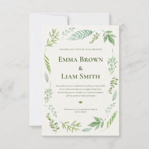 Dusty Blue Eucalyptus Greenery Succulent Wedding I Thank You Card