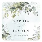 Dusty Blue Eucalyptus Greenery Succulent Wedding