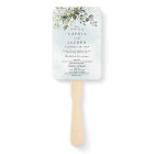 Dusty Blue Eucalyptus Greenery Wedding Programs