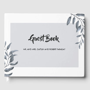 Dusty Blue Eucalyptus Guest Book