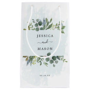 Dusty Blue Eucalyptus Hotel Wedding Gift Bag