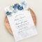 Dusty Blue Floral Bridal Shower Invitation
