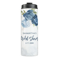 Dusty Blue Floral Bridal Shower Personalised