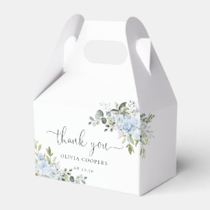 Dusty Blue Floral Eucalyptus Baby Shower Favour Bo Box