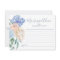 Dusty Blue Florals Marriage Advice Cards