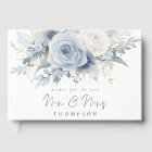 Dusty Blue Florals Wishes New Mr Mrs
