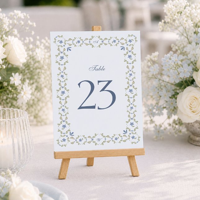 Dusty Blue Folk Table Numbers 1–29 (Creator Uploaded)