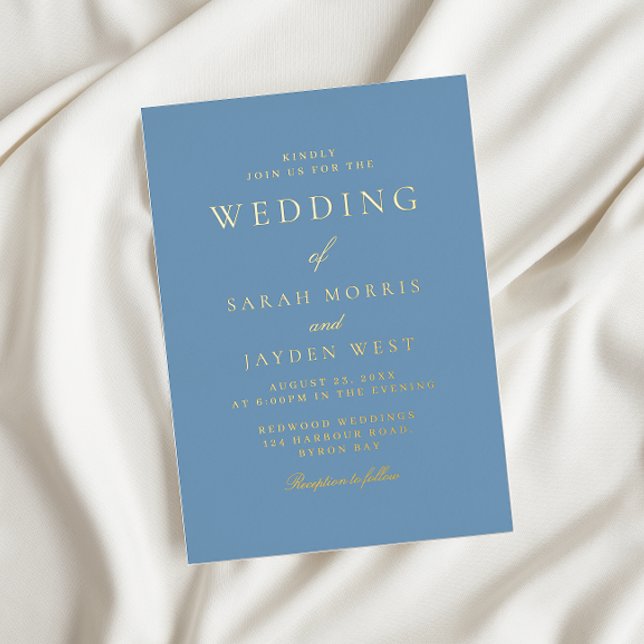 Dusty Blue & Gold Modern Wedding (Creator Uploaded)